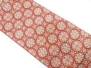 アンティーク　華紋織り出し名古屋帯（着用可）